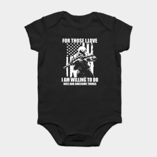 Veterans Army Air Force Gift Baby Bodysuit